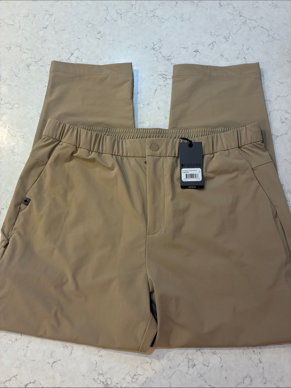 Figs Men’s Large Khaki Slim Short Scrub Trouser NWT